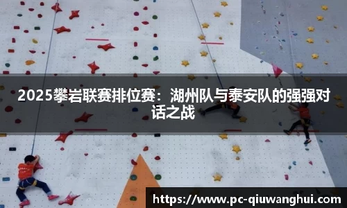 2025攀岩联赛排位赛：湖州队与泰安队的强强对话之战